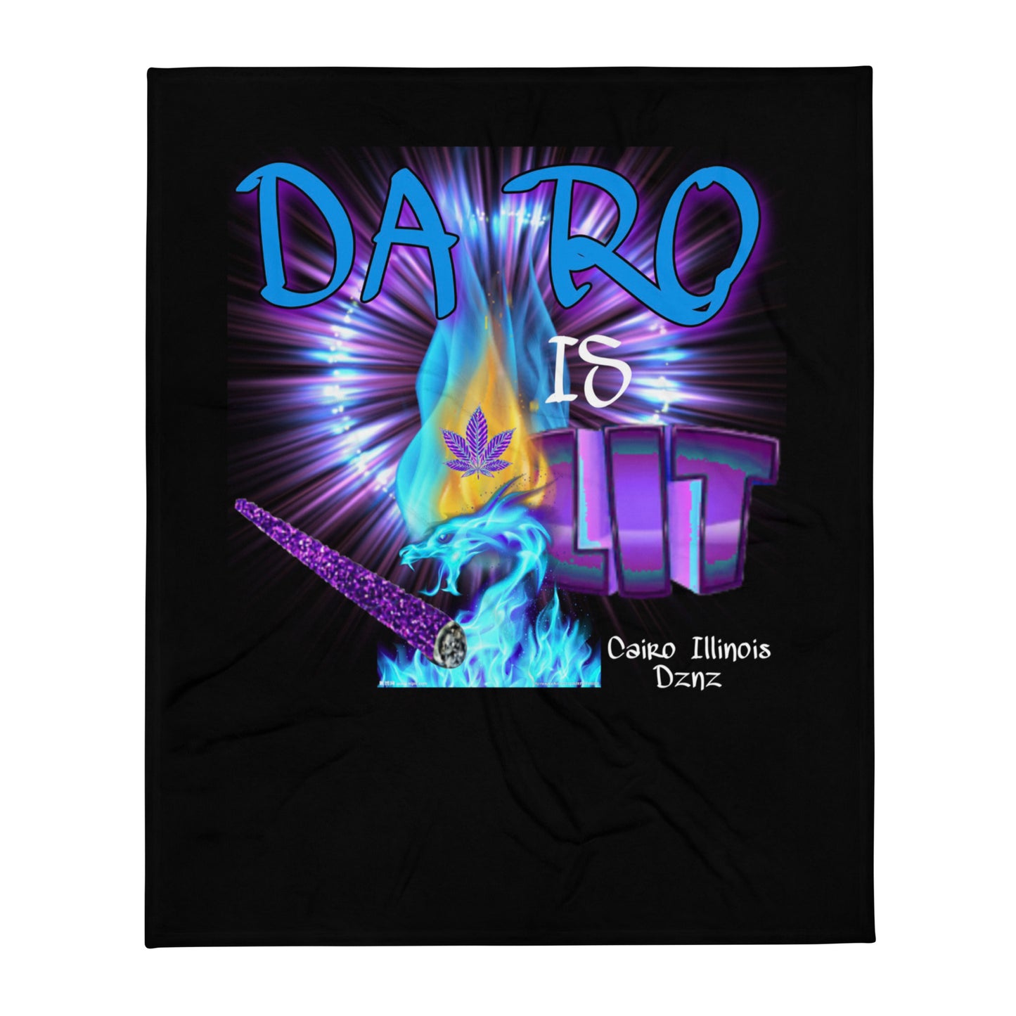 Da RO Is Lit Throw Blanket